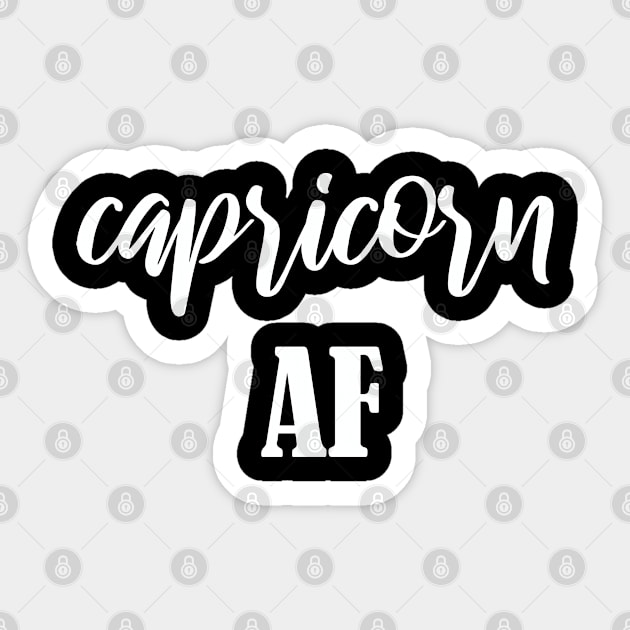 Capricorn AF Sticker by jverdi28